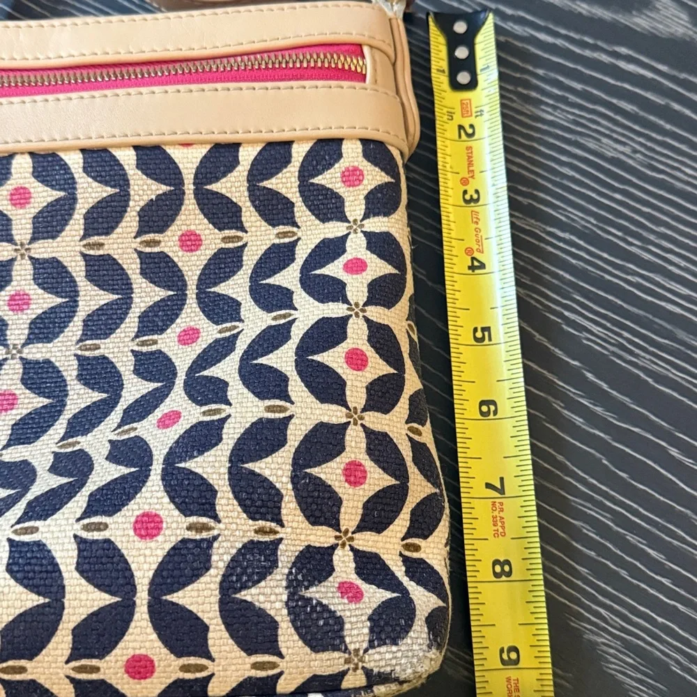 Spartina 449 Maritime Crossbody Purse Matching Wristlet Wallet Pink Navy - Picture 13 of 16